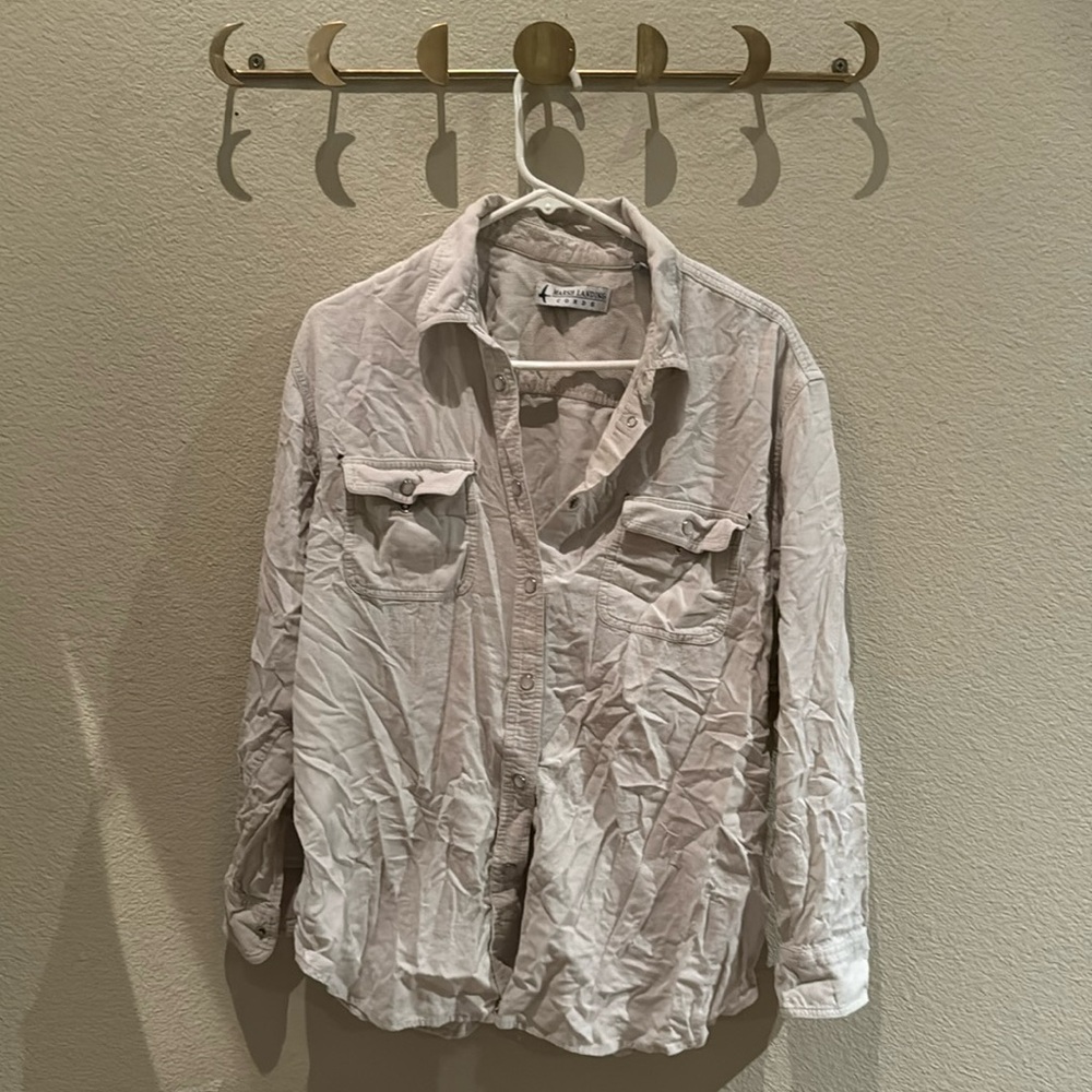 Marsh Landing Cords | Vintage Corduroy Collared Shirt (L)